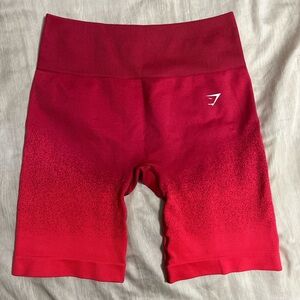 Gymshark Women's Red Ombre Shorts